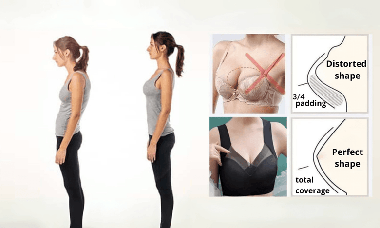 Posture comparison with Femillie bra